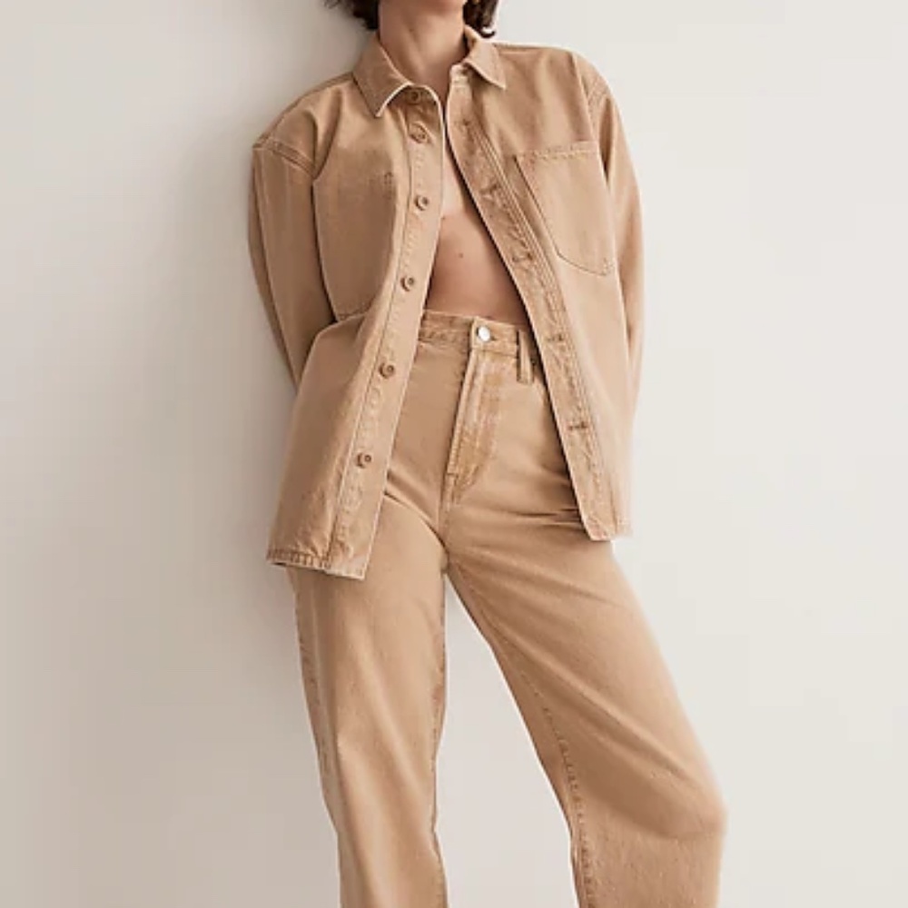 Madewell Tan Button-Down Shirt